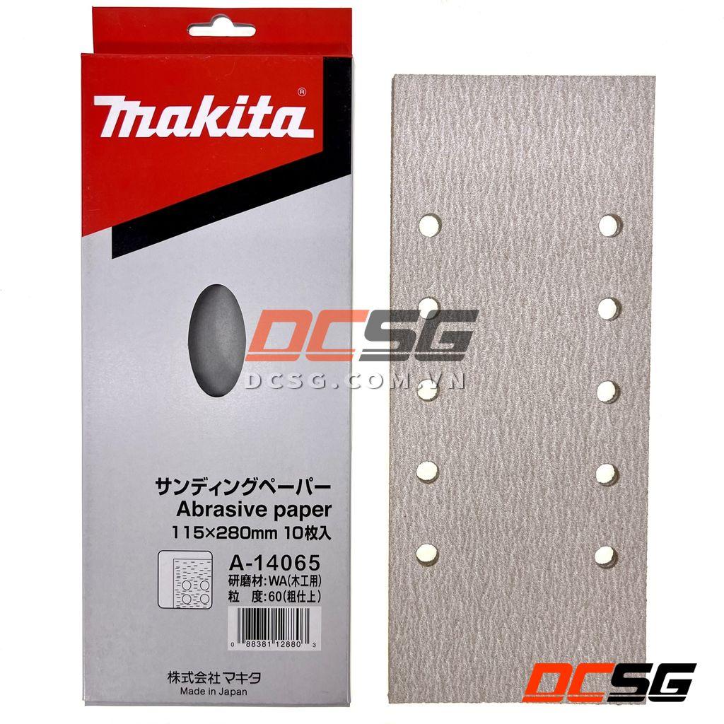 Giấy chà nhám cho gỗ 115x280mm WA60 Makita A-14065 | DCSG