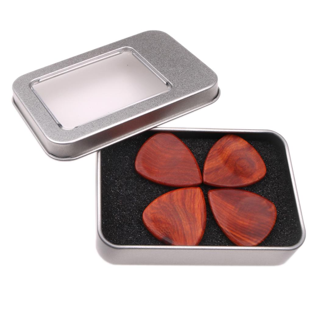 Solid Wood Guitar Pick Plectrum for Acoustic Electric Guitar Ukulele Bass