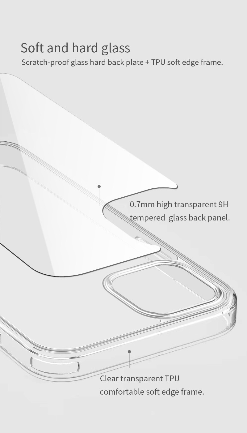 Ốp lưng Mipow Tempered Glass cho iPhone 12 Mini/12/12Pro/12 Pro Max (Transparent) - Hàng chính hãng 