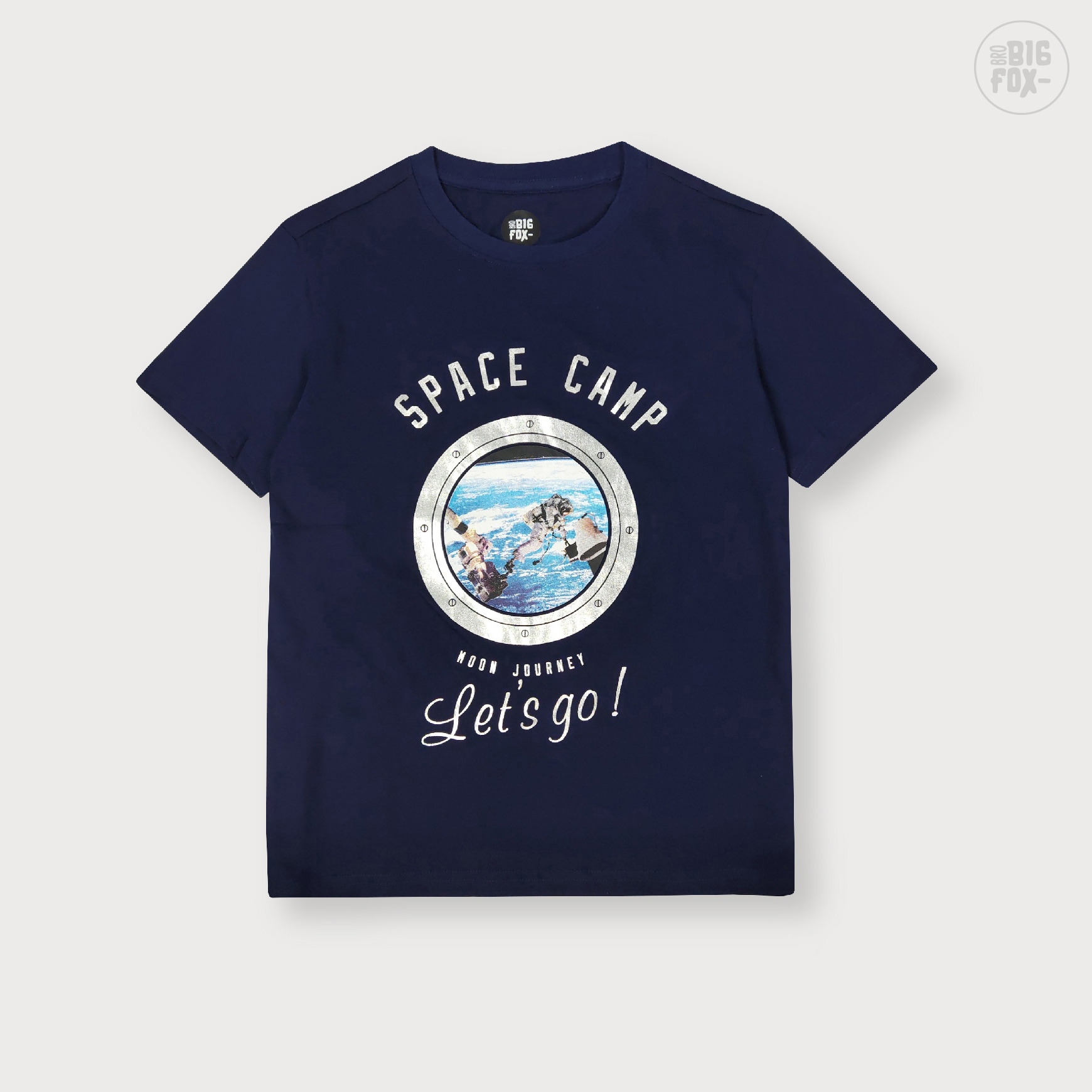 Áo thun bé trai BIGFOX - MISS MEOW size đại, áo cho bé chất cotton phong cách Âu Mỹ In Space Camp 11 – 49 kg QATE