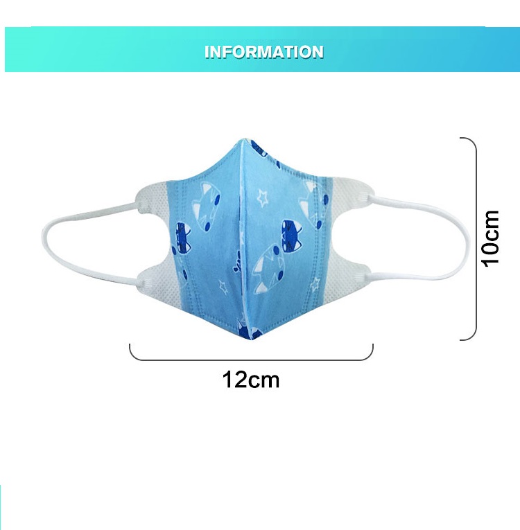 Set 5 Khẩu Trang Kháng Khuẩn Chống Bụi Cho Bé Loại Dày Size 0-3 tuổi