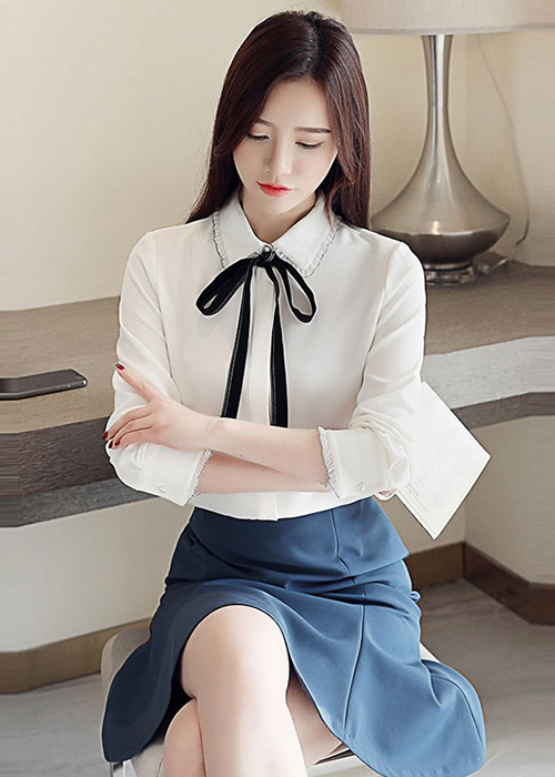 Áo Sơ Mi Nữ Dài Tay Thanh Lịch