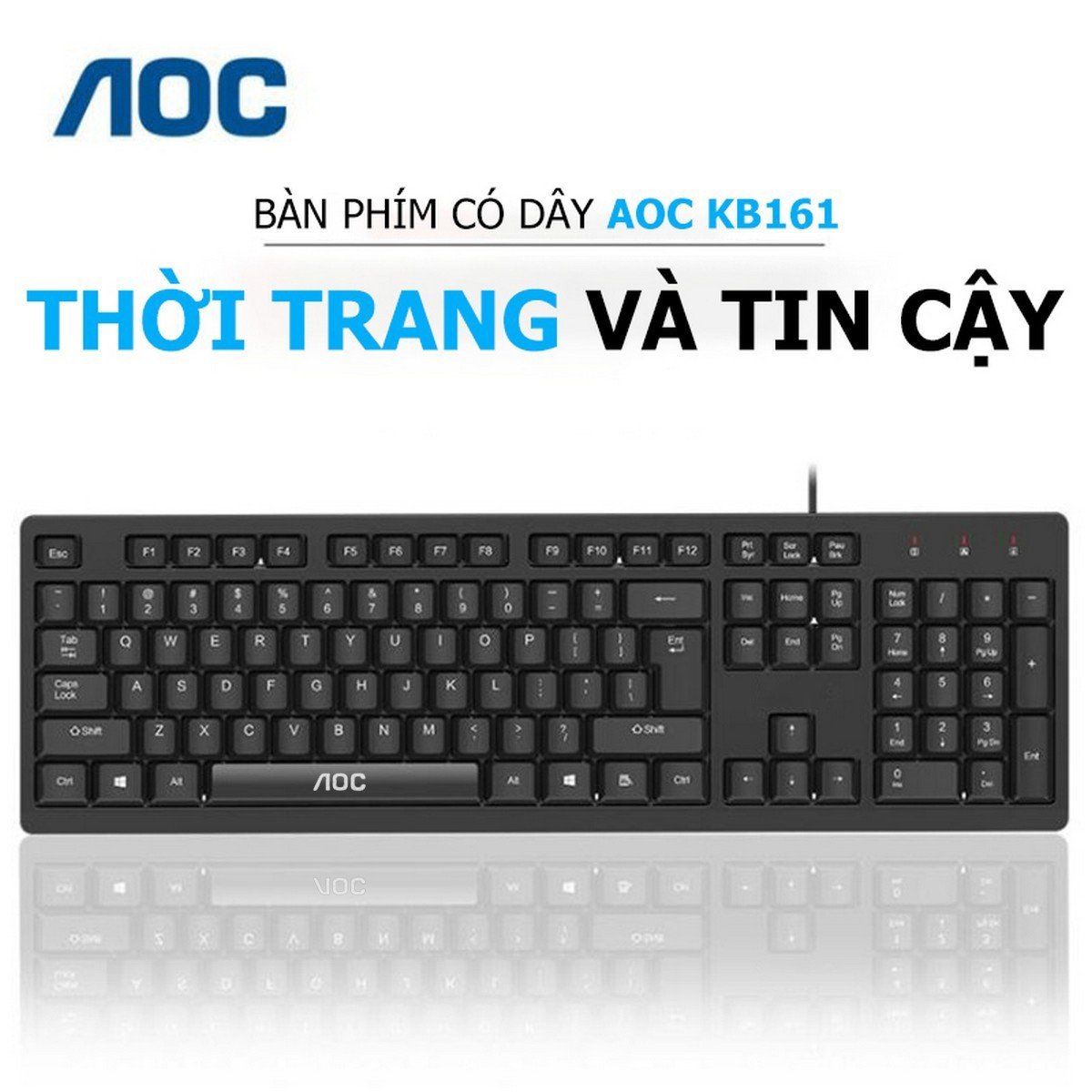 Bàn Phím Máy Tính Văn Phòng Có Dây Kb161 Cao Cấp