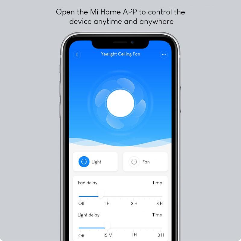 ĐÈN LED KIÊM QUẠT TRẦN VÔ HÌNH THÔNG MINH YEELIGHT C2101C1060 (XIAOMI YOUPIN) - BẢN QUỐC TẾ - CÔNG SUẤT LỚN - HÀNG CHÍNH HÃNG