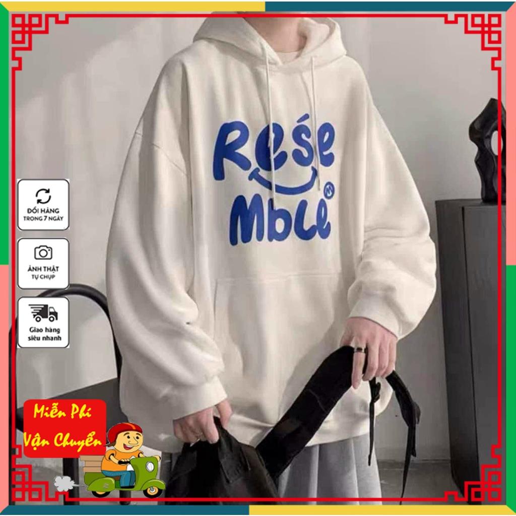 Áo Hoodie Form Rộng, Áo Khoác Nỉ Nam Nữ in Chữ Lớn Phối Mặt Cười Siêu Hot