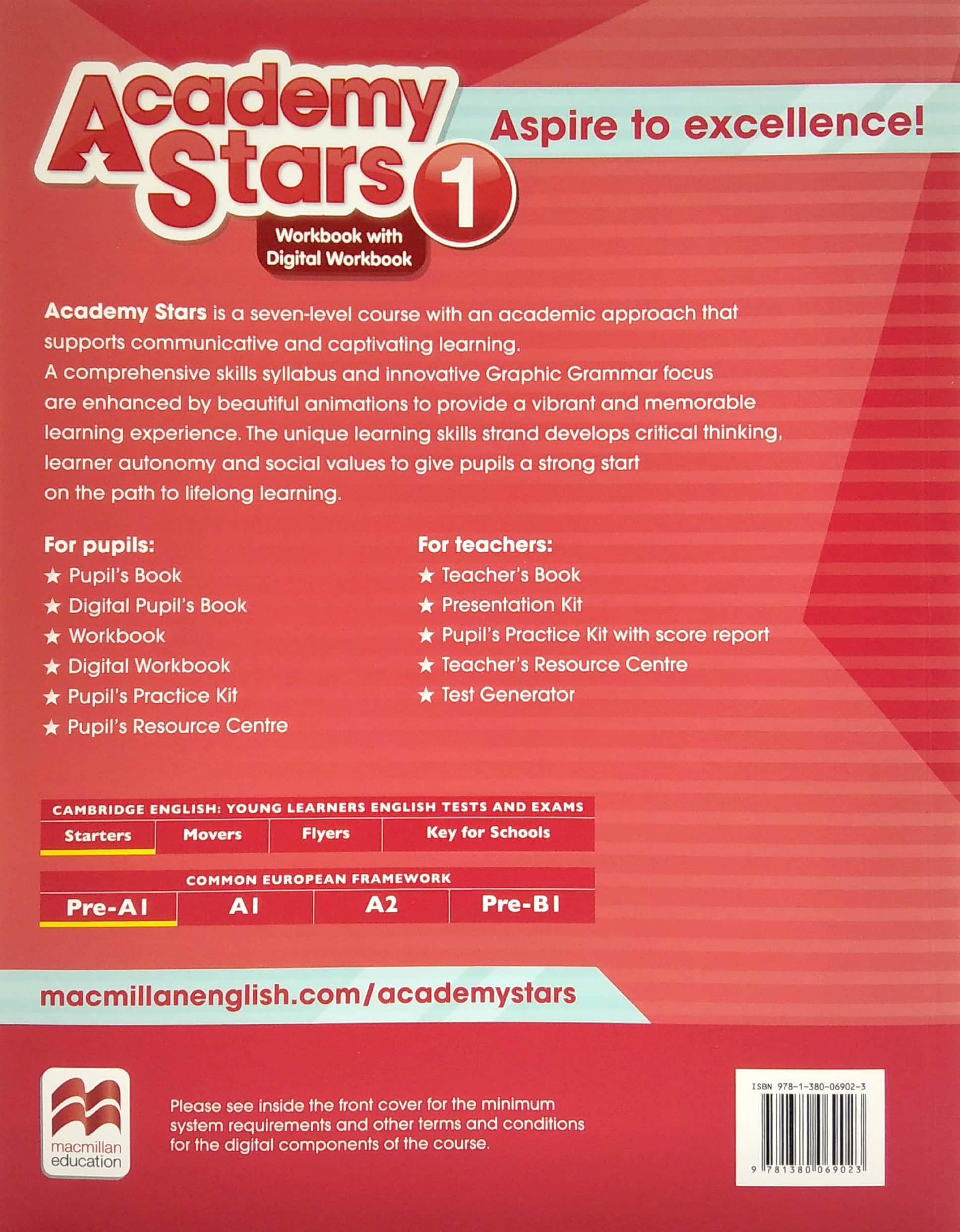 Academy Stars 1 Workbook With Digital Workbook