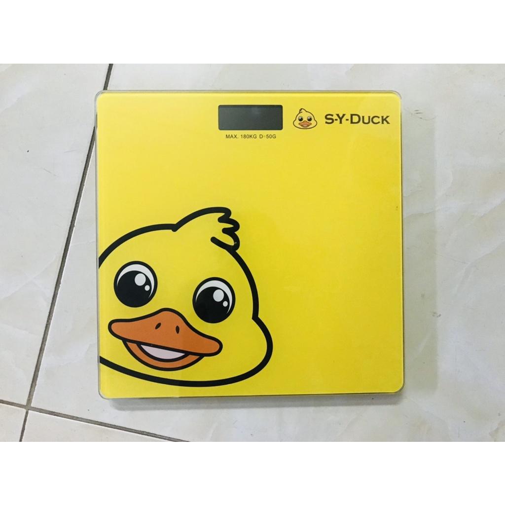 Cân điện tử cân sức khỏe màn hình LED hình vịt vàng siêu cute
