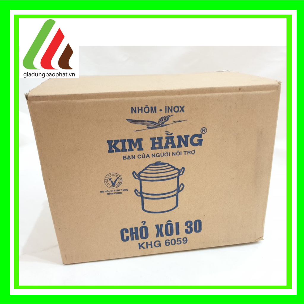 Nồi/chõ/xửng hấp hông xôi nhôm xi size 20 24 26 28 30 34 36 40 44 Kim Hằng dày dặn chắc chắn tiện dụng