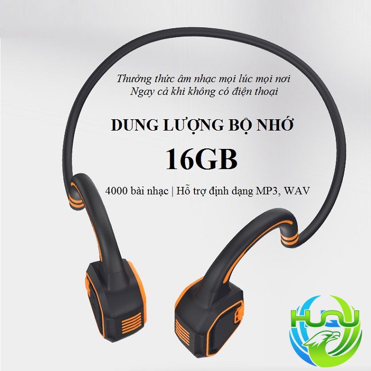 Tai Nghe Bơi Lội IP68, Công Nghệ Truyền Xương Huqu Openear wave - Hàng Chính Hãng