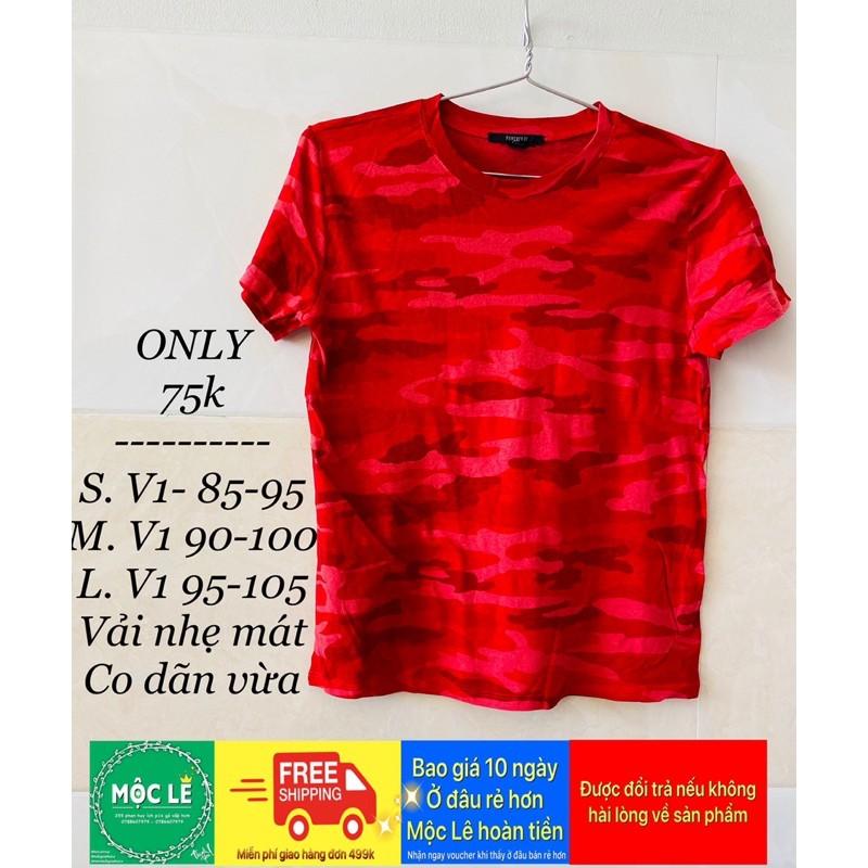 Áo thun mỏng mát rằn ri đỏ