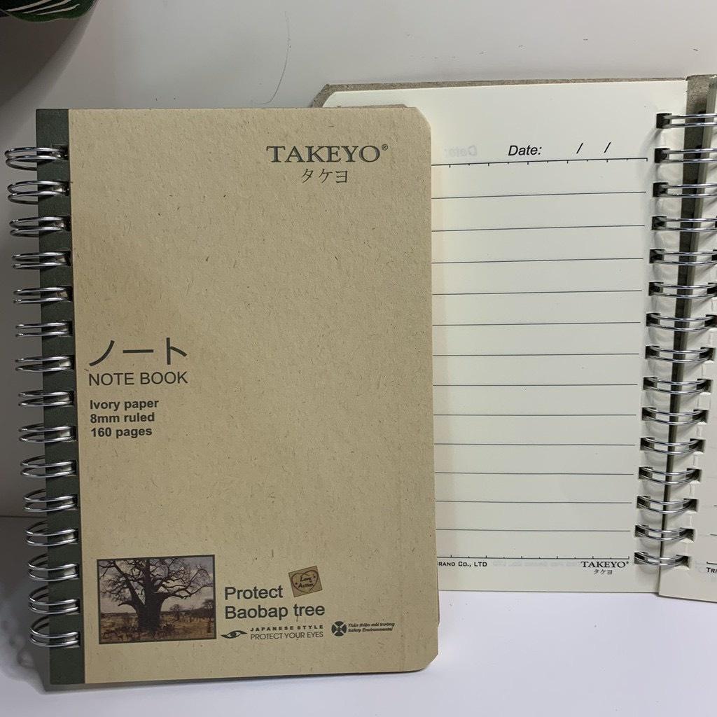 Sổ lò xo Takeyo khổ B5 160tr TMG-8533