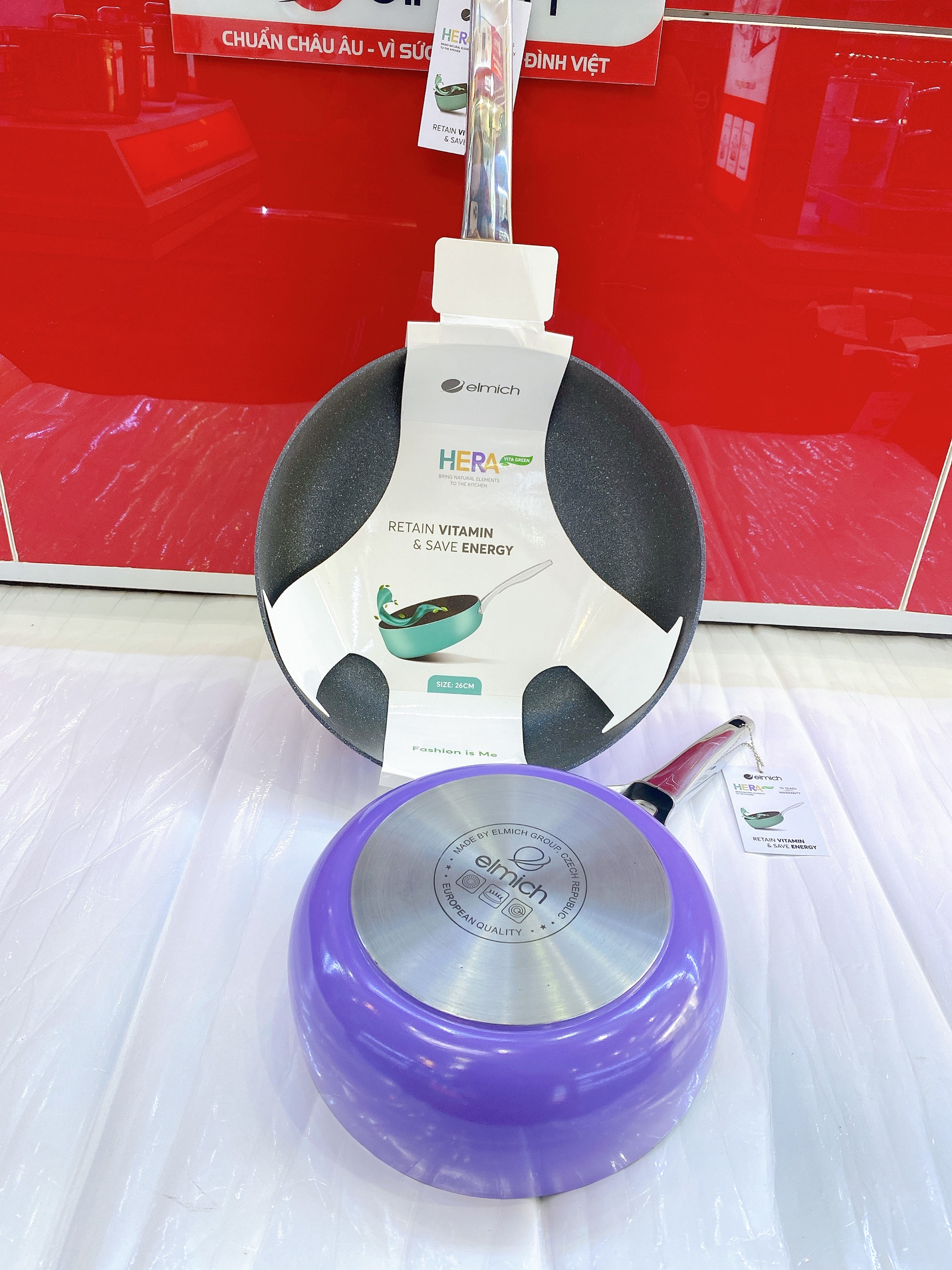Chảo chống dính Full induction Elmich Hera EL8247 size 26cm