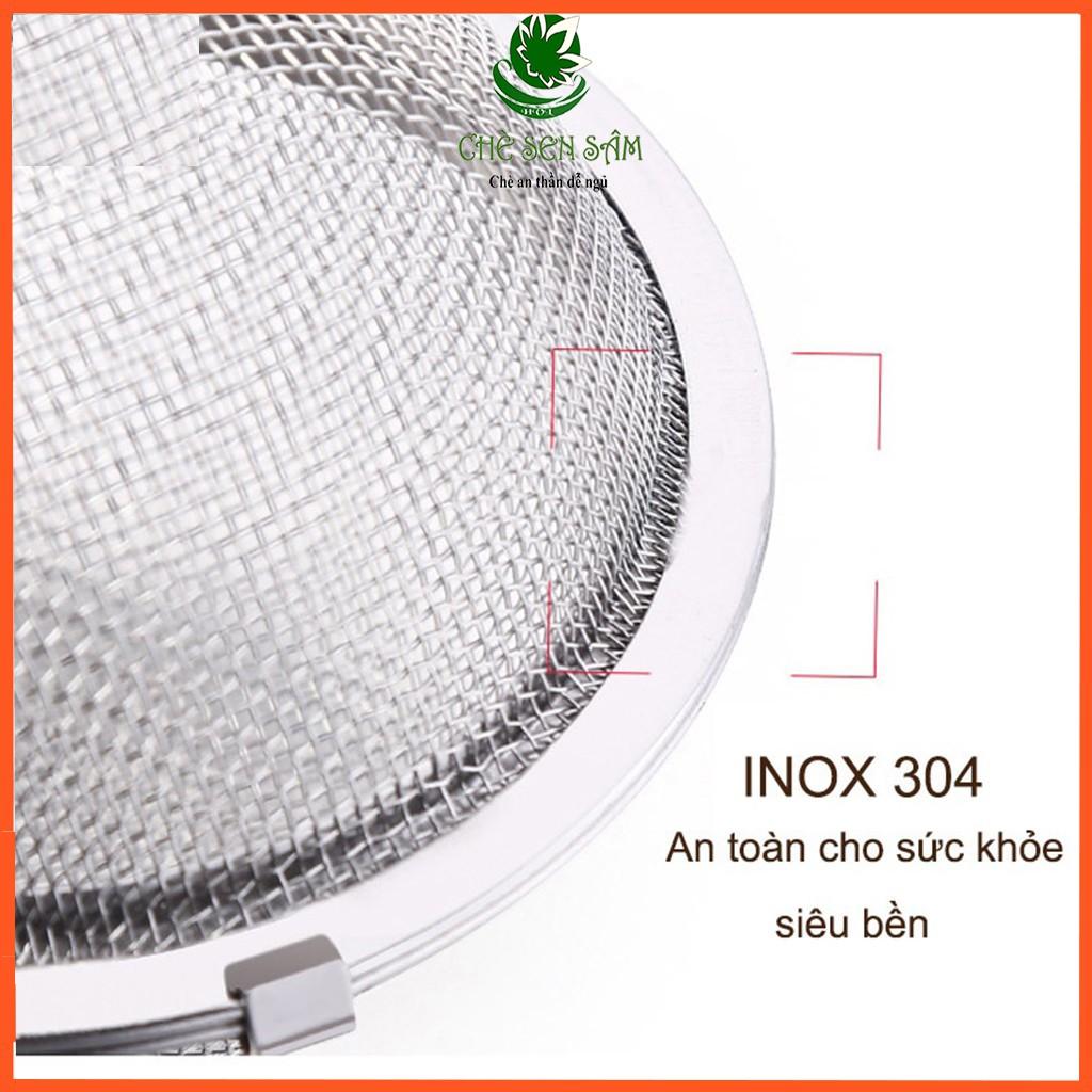 Bóng Lọc Lưới Inox 304 ️ F͢R͢E͢E͢S͢H͢I͢P͢  ️ Lọc Trà Inox, Có Dây Treo, Cứng, Bền, Không Gỉ