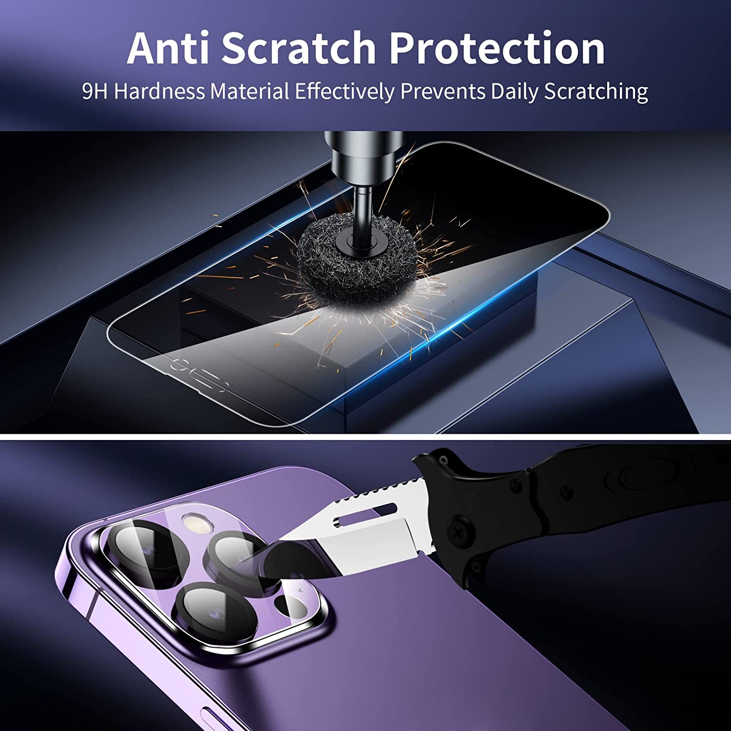 Bộ 2 miếng dán kính cường lực chống nhìn trộm full 3D cho iPhone 14 Pro hiệu Baseus Privacy Protector mỏng 0.3mm, vát cạnh 2.5D, độ cứng 9H - hàng nhập khẩu