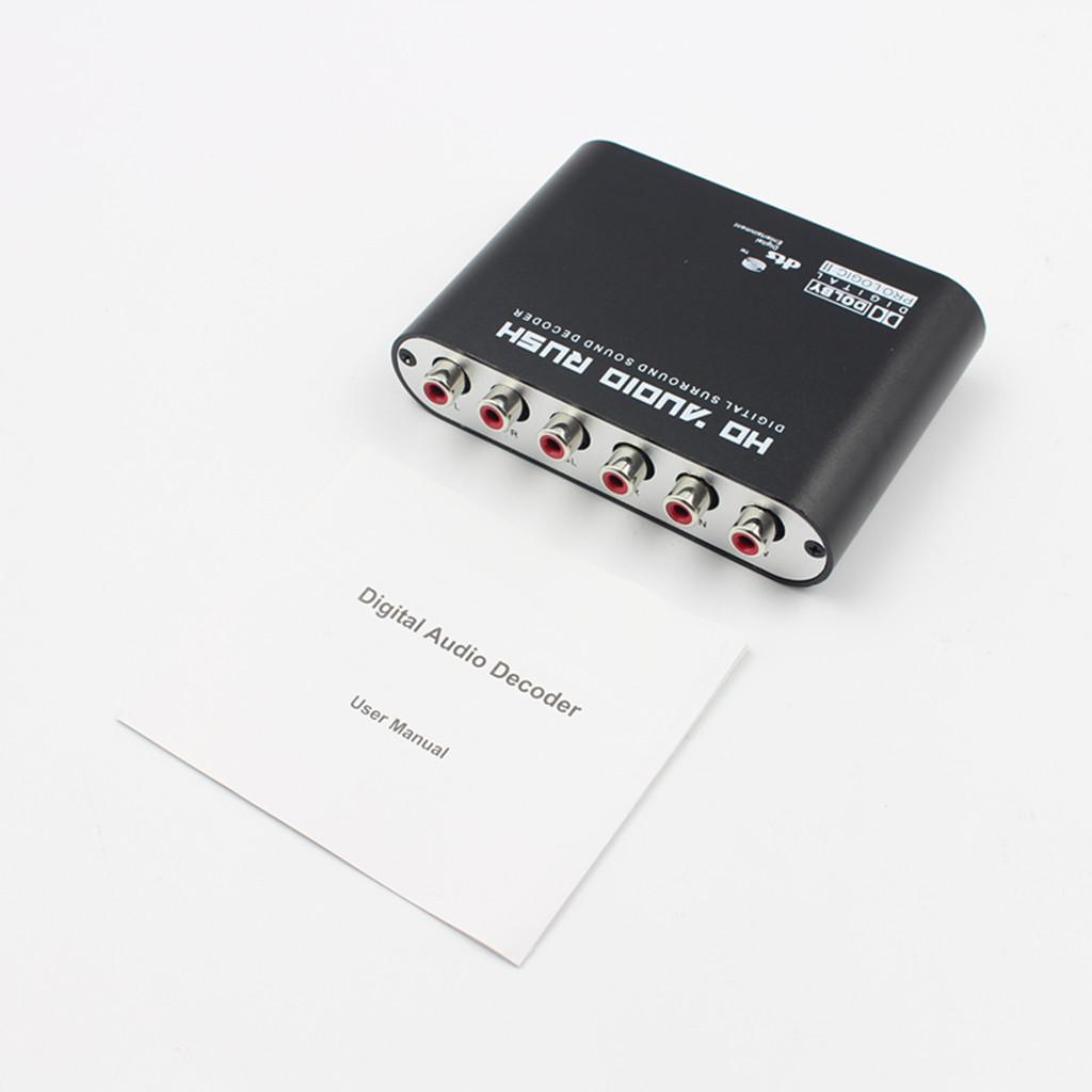 Optical SPDIF/DTS/AC-3 Coaxial Dolby Digital to 5.1 CH Analog Audio Decoder