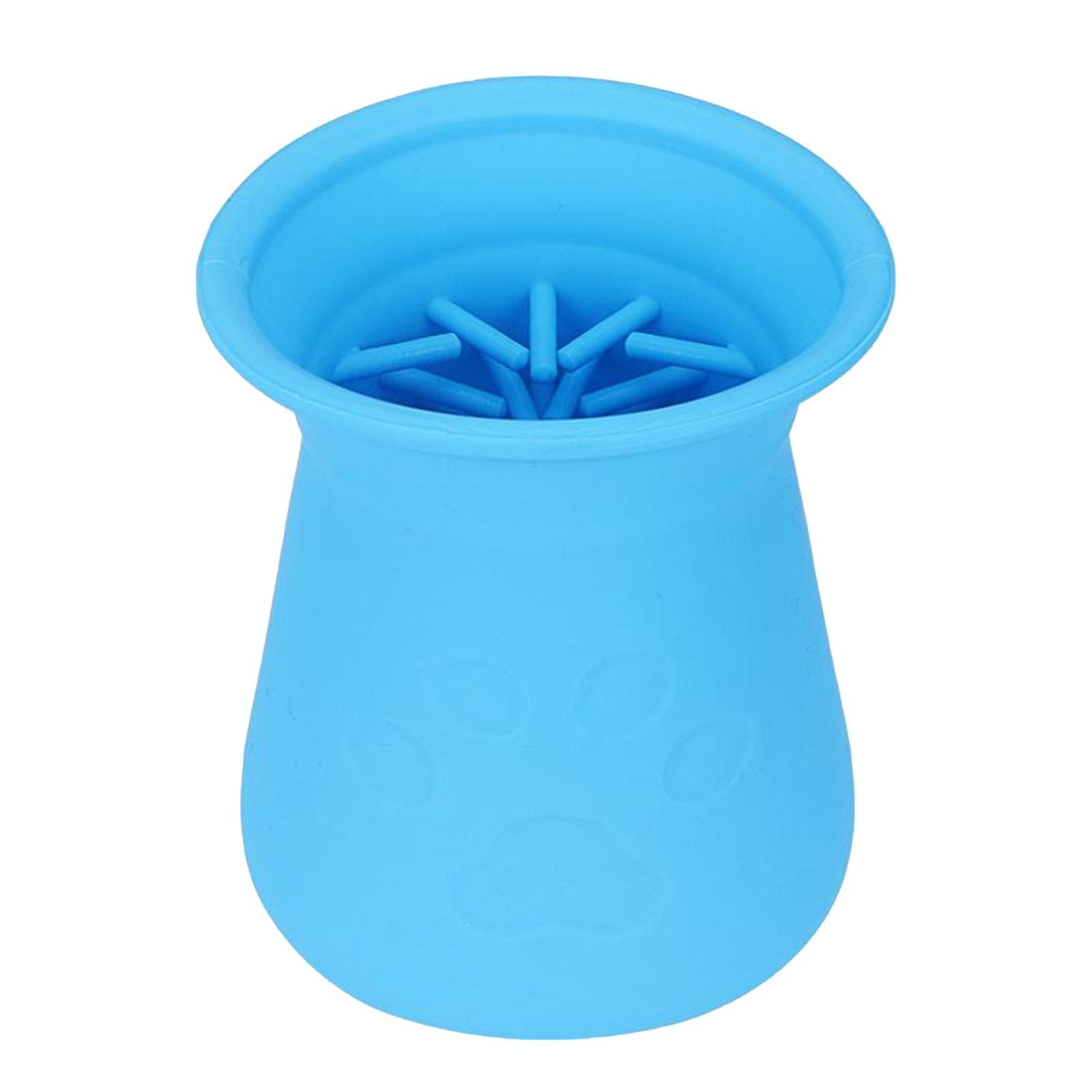 Dog Paw Cleaner Soft Silicone Puppy Cats Paw Washer Foot Clean Cup Blue