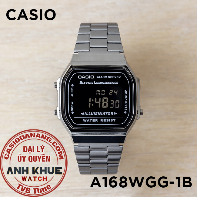 Đồng hồ unisex dây kim loại Casio Standard chính hãng Anh Khuê A168WGG-1BDF (36mm)