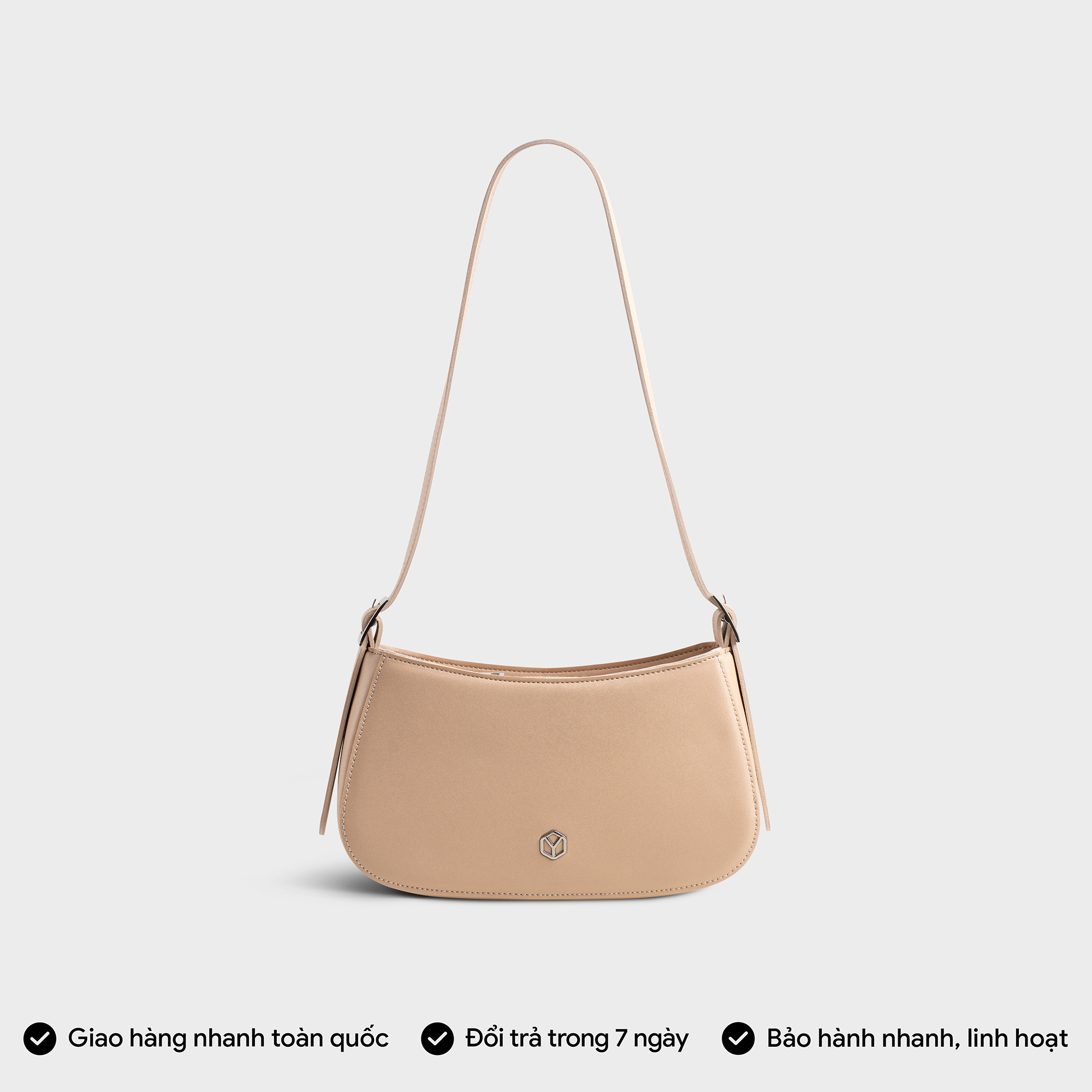 Túi Yuumy ( Thời trang nữ kiểu dáng basic size 24 - Túi đeo vai da Seasand YN228 )