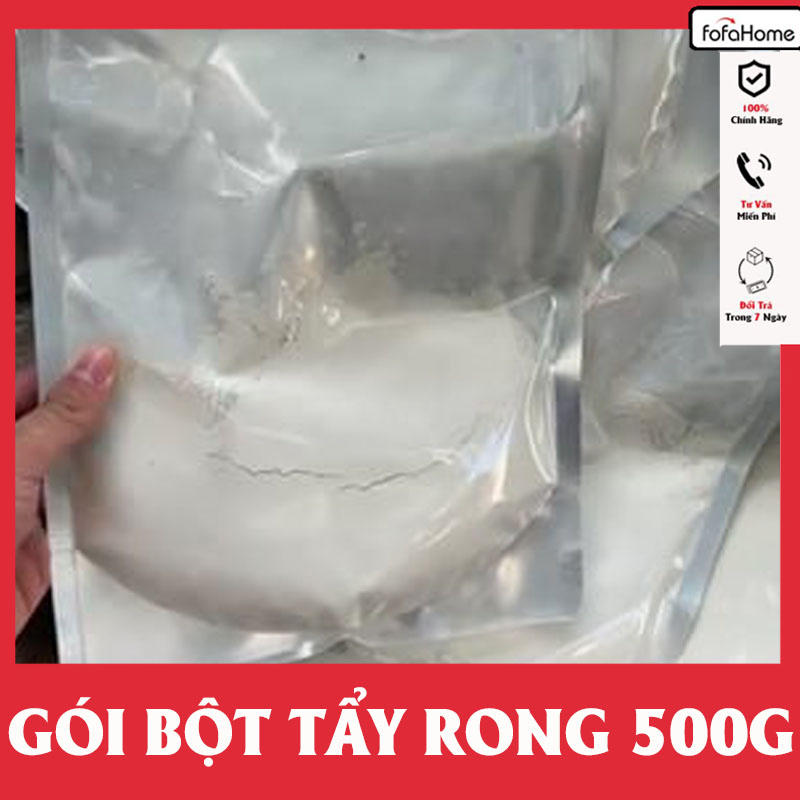 Gói Bột Tẩy Rong Rêu Gói 500gram Loại Bỏ Rong Rêu Nhanh Thông Dụng Hết Trơn Trượt Cho Sân Xi Măng Sân Gạch Vỉa Hè Hiệu Quả