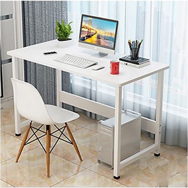 bàn làm việc chân sắt - chân đen-mặt đen 100x40cm