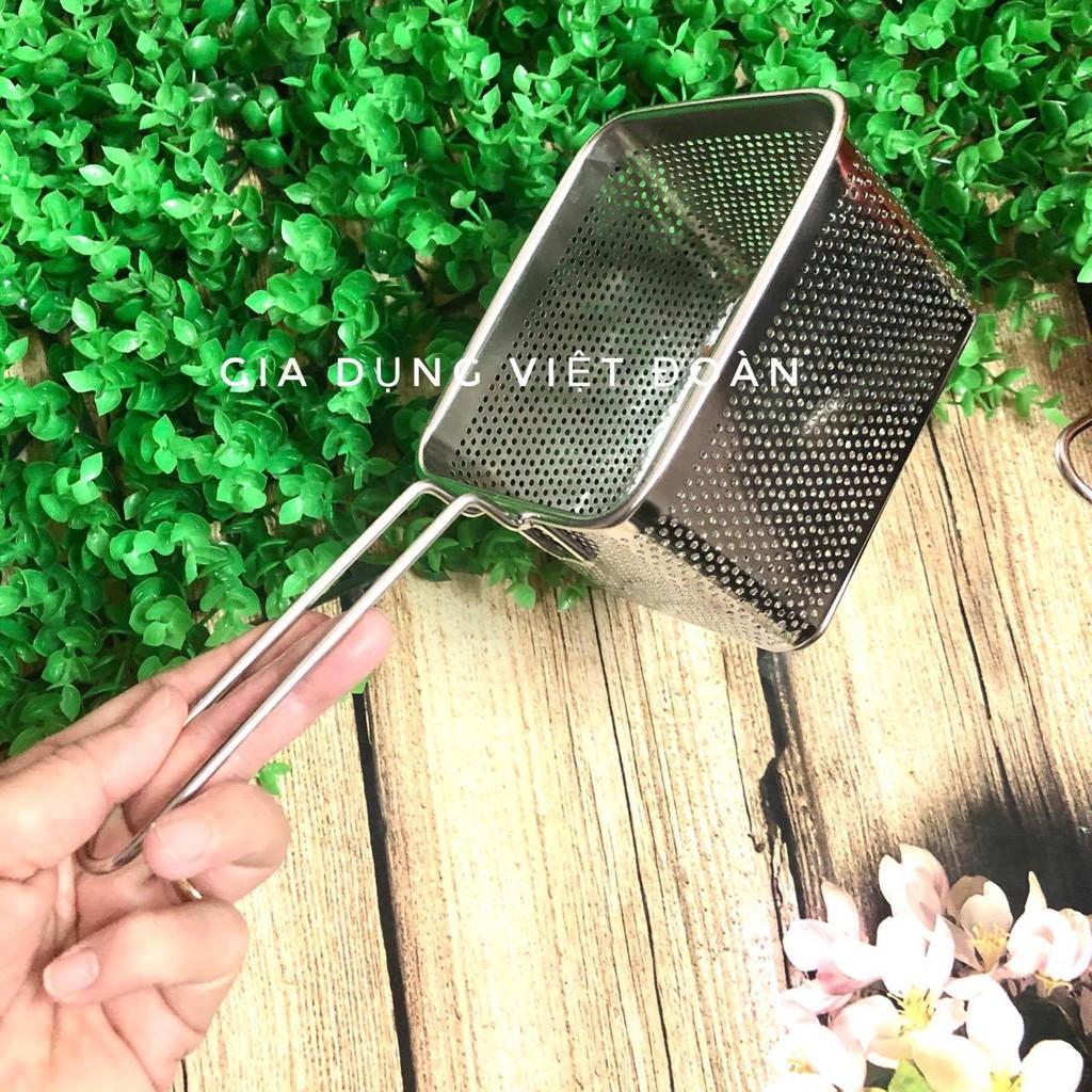 Rổ Lưới Chiên - Inox Dày Không Rỉ Nhiều Size Giá Tốt- Dụng Cụ Nhà Bếp