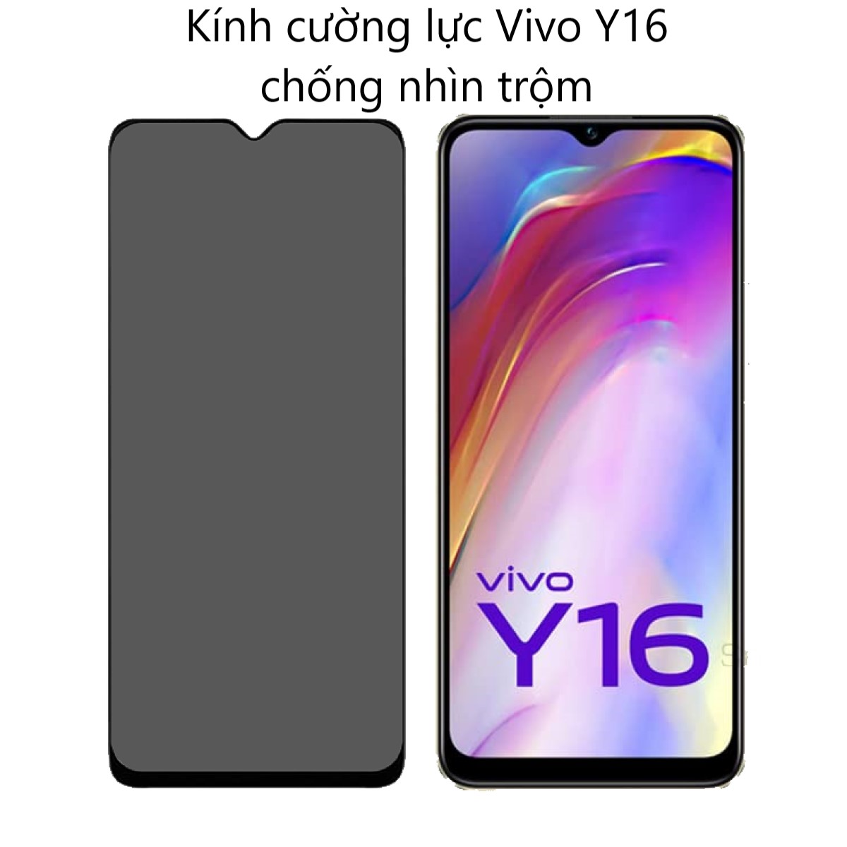 Kính cường lực Chống nhìn trộm cho Vivo T1x Y16 Y22s Y35 Y36 Y55 V25 5G