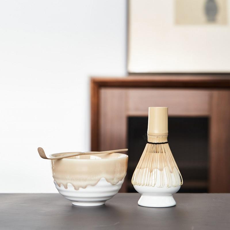 MCJ Mới 1-4 Máy Tính Bộ Ấm Trà Nhật Tre Matcha Đánh Muỗng Ceremic Matcha Bát Đánh Giá Đỡ Trà Matcha bộ