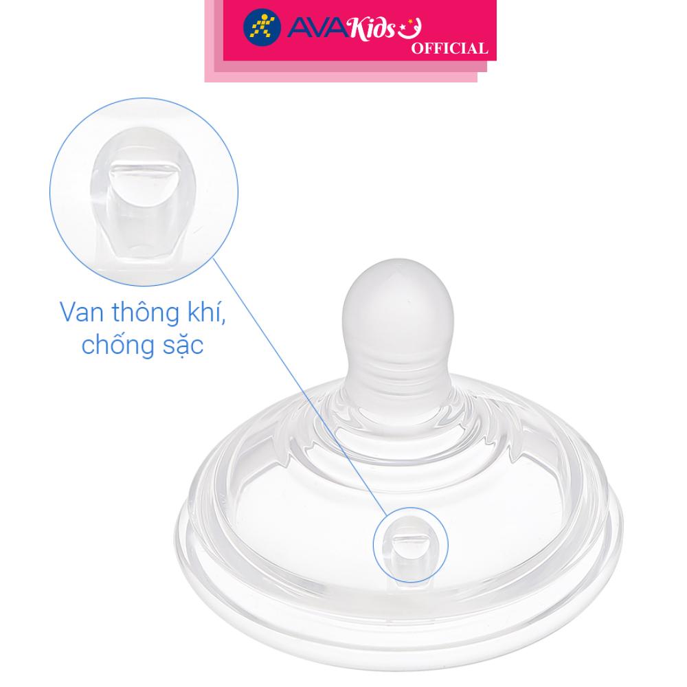 Bộ 2 núm ti Tommee Tippee Natural Start siêu mềm tự nhiên cổ rộng size + (mọi độ tuổi) - Hàng Chính Hãng