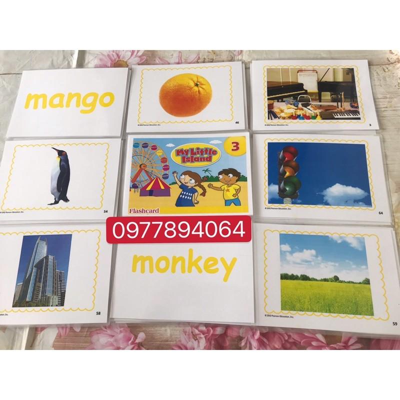 Thẻ Flashcards  My little island level 3- ép plastics bền đẹp ️giáo cụ đồ dùng dạy học cần thiết dạy Tiếng Anh️