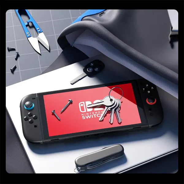 Kính Cường Lực Mipow Kingbull HD Premium Silk Cho Nintendo Switch 2 Cảm Ứng Siêu Nhạy Bảo Vệ Khỏi Trầy Xước Cho Máy Game Hàng Chính Hãng
