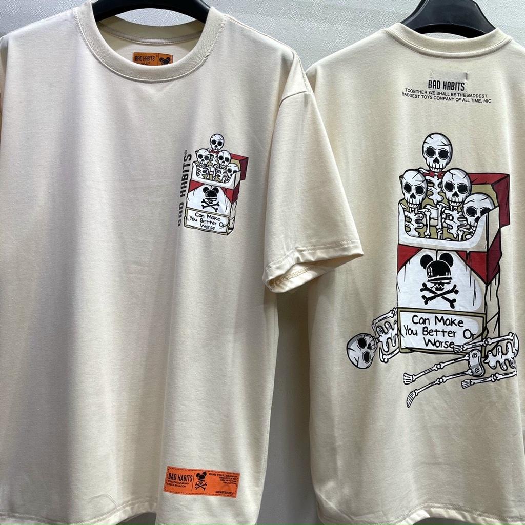 Áo thun unisex tay lỡ BAD TOBACCO || Hany shop
