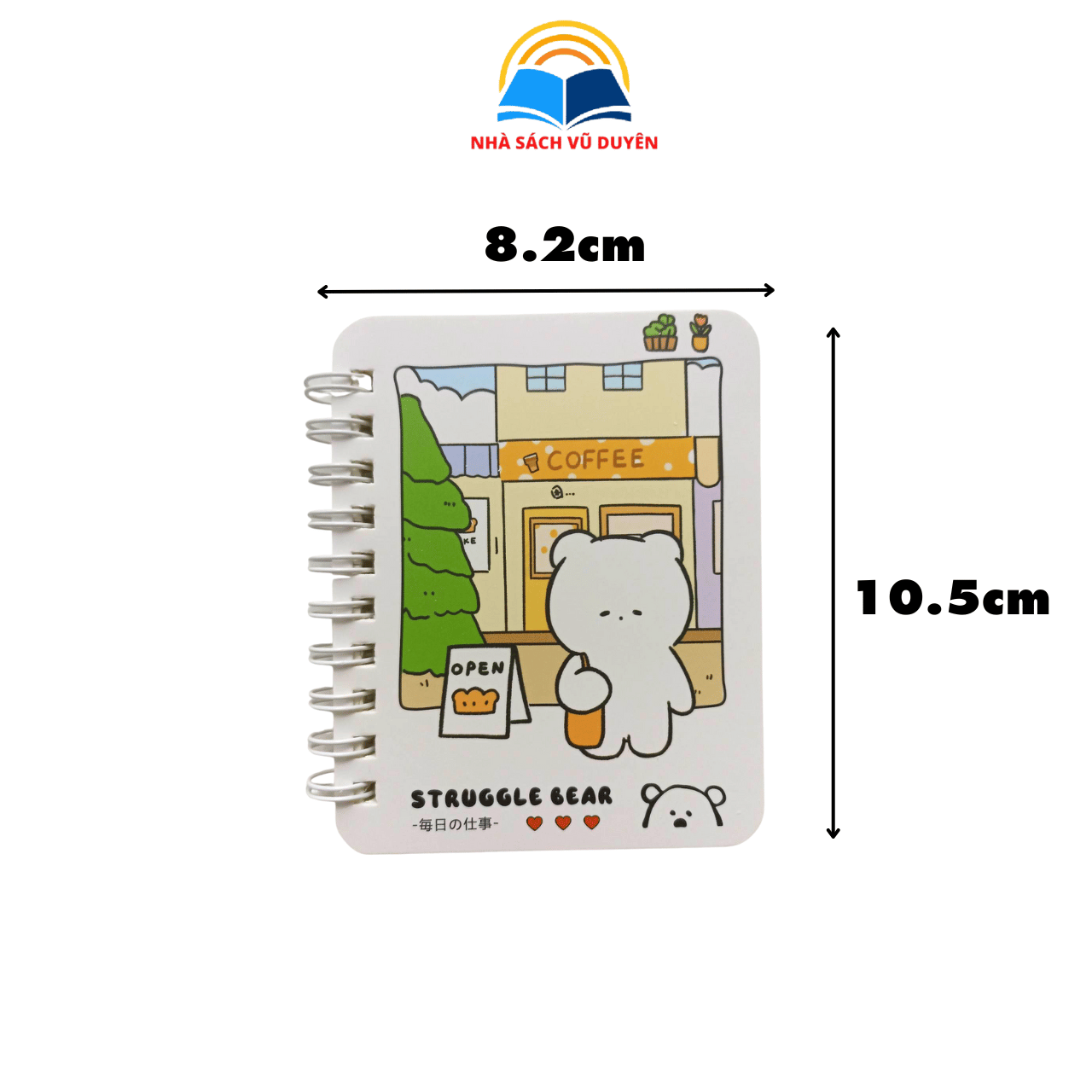 Set 4 Sổ tay lò xo ghi chú dạng có kẻ ngang kích thước A7 80 tờ