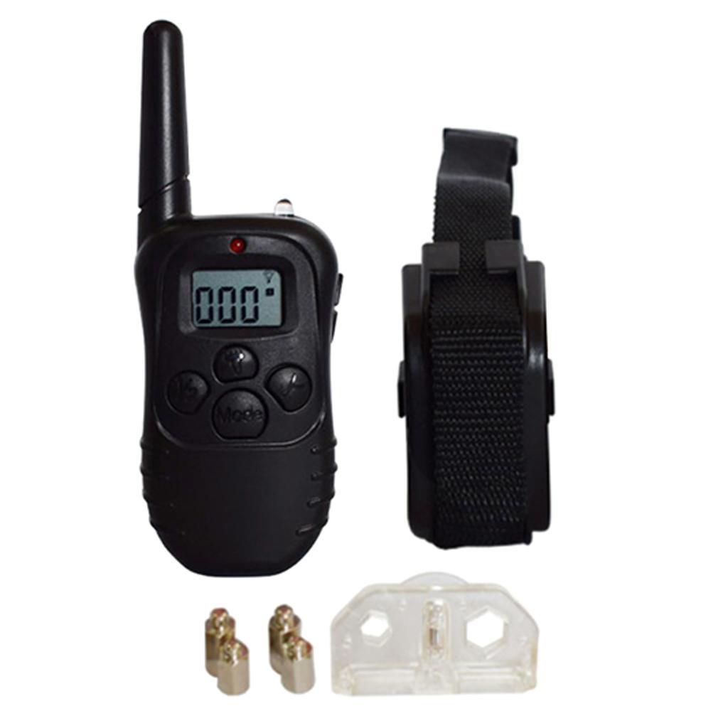 Black Waterproof 300 Meter Pet Dog Training Anti- Rechargeable Remote