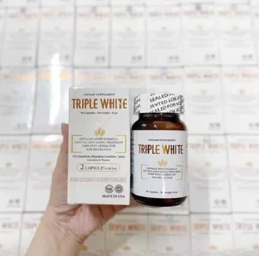 Viên uống trắng da, chống nắng Triple White