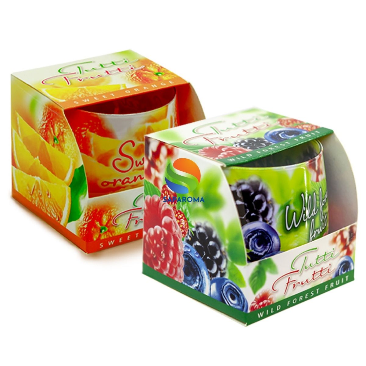 Combo 2 ly nến thơm tinh dầu Bartek Tutti Frutti 100g - trái cây rừng, nến trang trí, thơm phòng, thư giãn, hỗ trợ khử mùi