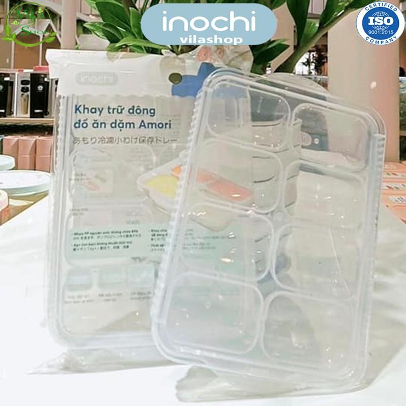 Khay Trữ Đồ Đông, Khay Bảo Quản Đồ Ăn Cho Bé, Nhựa Dẻo Trong Suốt Cao Cấp Inochi - An Toàn - Kháng Khuẩn - Khử Mùi