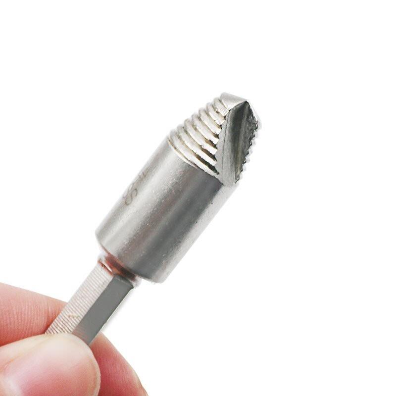 5Pcs Damaged Screw Remover 1/4"Hex Shank Hss Broken Breakage Head Stripped Screw Bolt Remover Extractor