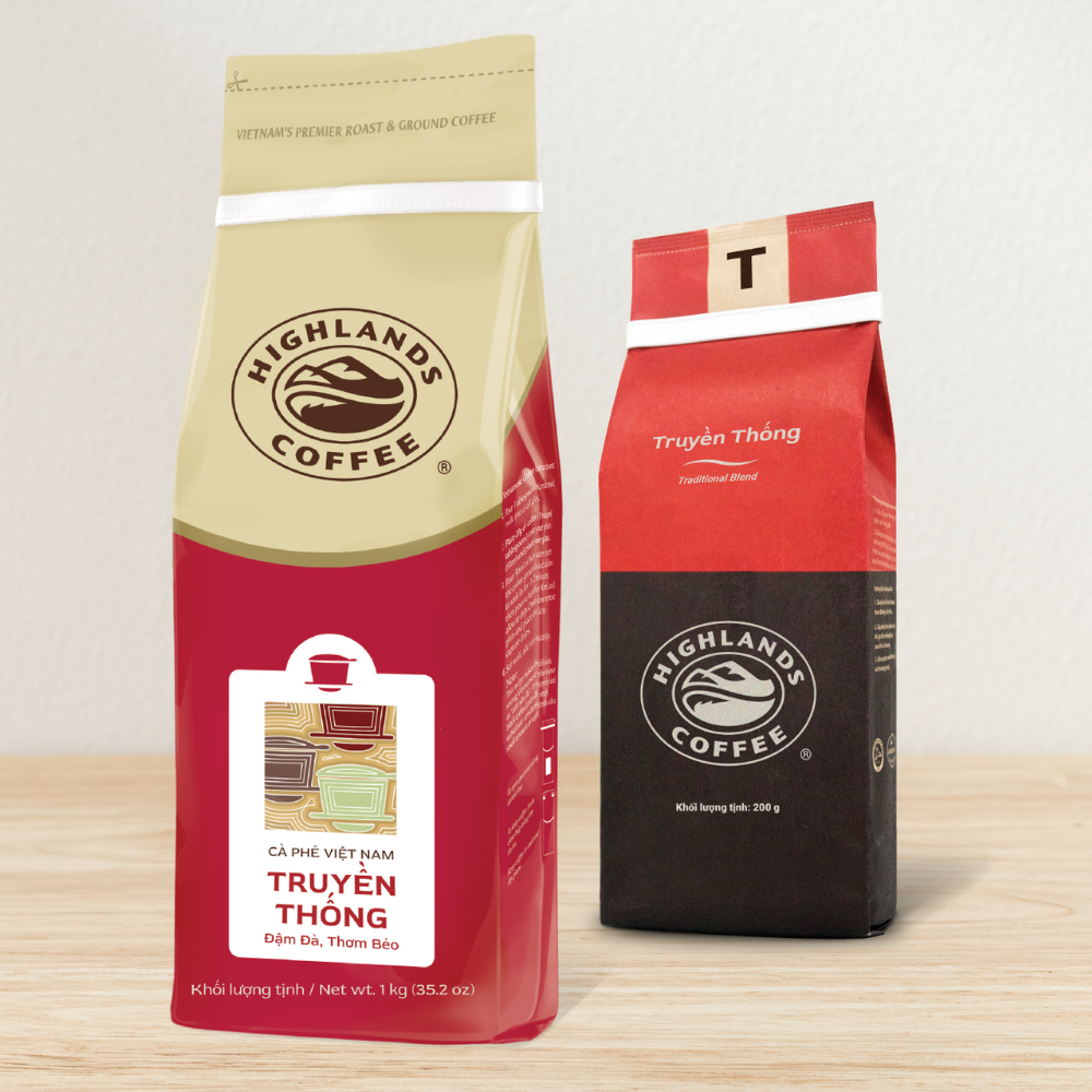 Cà Phê Bột Truyền Thống Highlands Coffee (1kg)