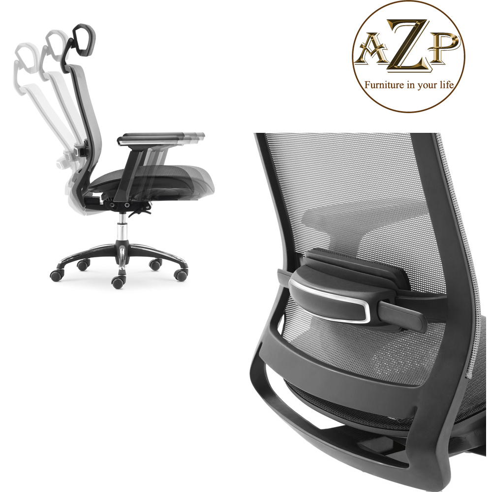 Ghế Giám Đốc AZP FURNITURE Ergonomic AZP-9106 Phân Khúc Cao Cấp - Dòng Full Lưới - Best Choice Hỗ trợ Lưng