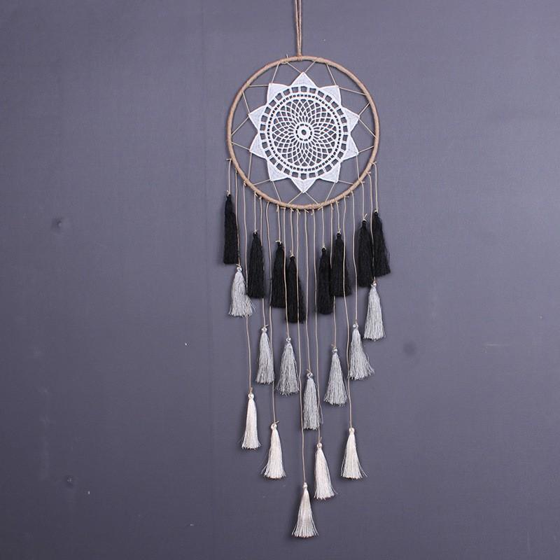 Dream catcher dây gai dệt tay phong cách cổ điển