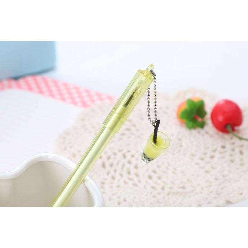 Bút Gel Nước Mực Đen Ly Trà Sữa H68