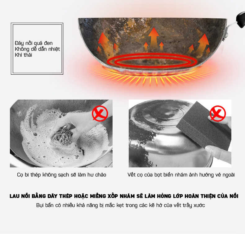 Dung DịchTẩy Dầu Mỡ, Cặn Đen Đáy Nồi, Xoong, Chảo Inox Siêu Sạch LKB 260ML- Hàng Nhập Khẩu