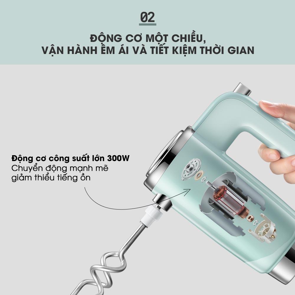 MÁY ĐÁNH TRỨNG /KEM/ NHỒI BỘT BEAR DDQ-B03V1 ĐỂ BÀN CHÍNH HÃNG 4L BẢN NÂNG CẤP. HÀNG CHÍNH HÃNG