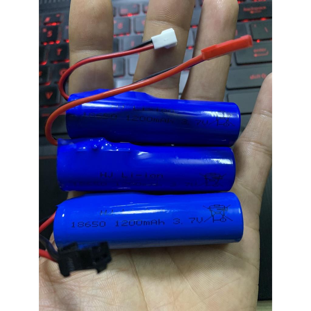 Pin sạc 18650 3.7v 1200mah JST Xe điều khiển từ xa