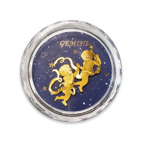 Chặn giấy cung hoàng đạo dát vàng 24k MT Gold Art- Hàng chính hãng, trang trí nhà cửa, phòng làm việc, quà tặng sếp, đối tác, khách hàng, tân gia, khai trương