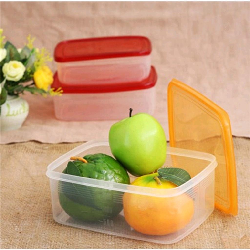 Bộ 3 hộp đựng thực phẩm tủ lạnh cao cấp- Hộp nhựa bảo quản thực phẩm an toàn