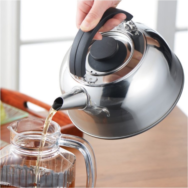 Bộ Ấm đun nước bếp từ kèm lọc trà Yoshikawa hàng nội địa Nhật Bản, nhập khẩu chính hãng