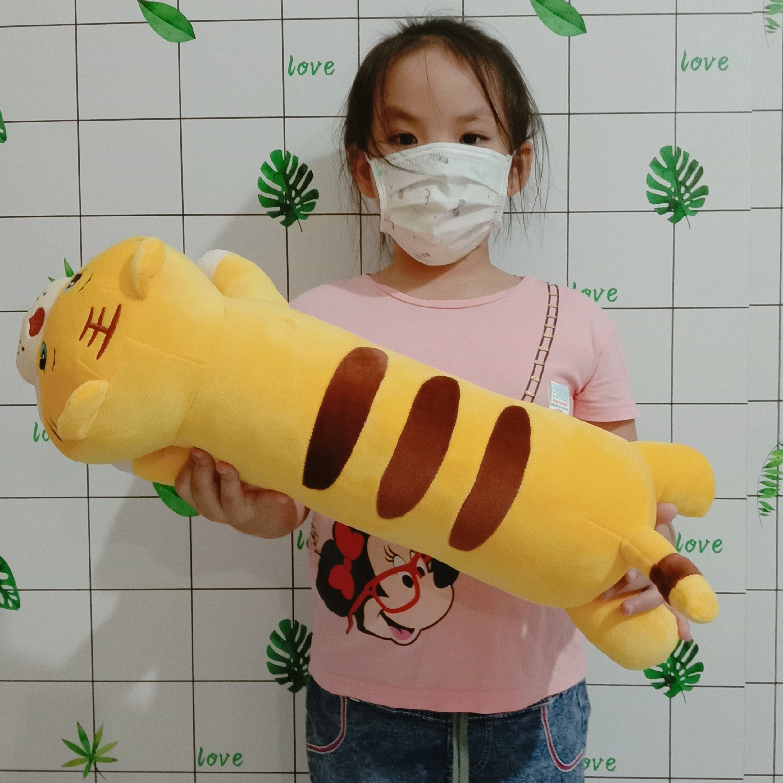 GỐI ÔM CHO BÉ 1 TUỔI HÌNH HỔ NẰM CAO CẤP AN TOÀN CHO BÉ