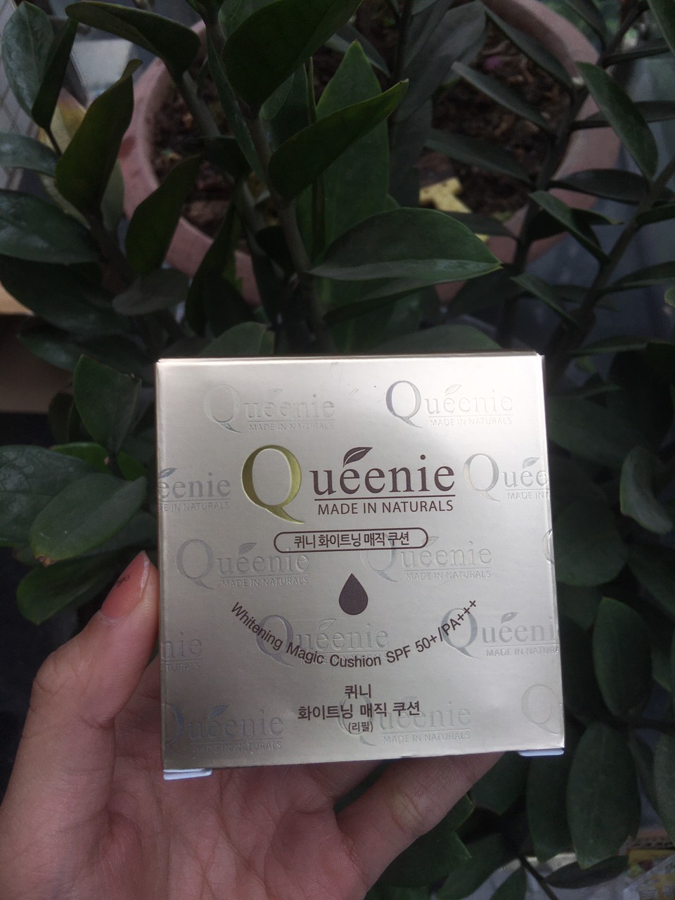 Mini phấn nước trang điểm cao cấp Queenie chống nắng, dưỡng trắng da 15g - Mỹ Phẩm Hàn Quốc