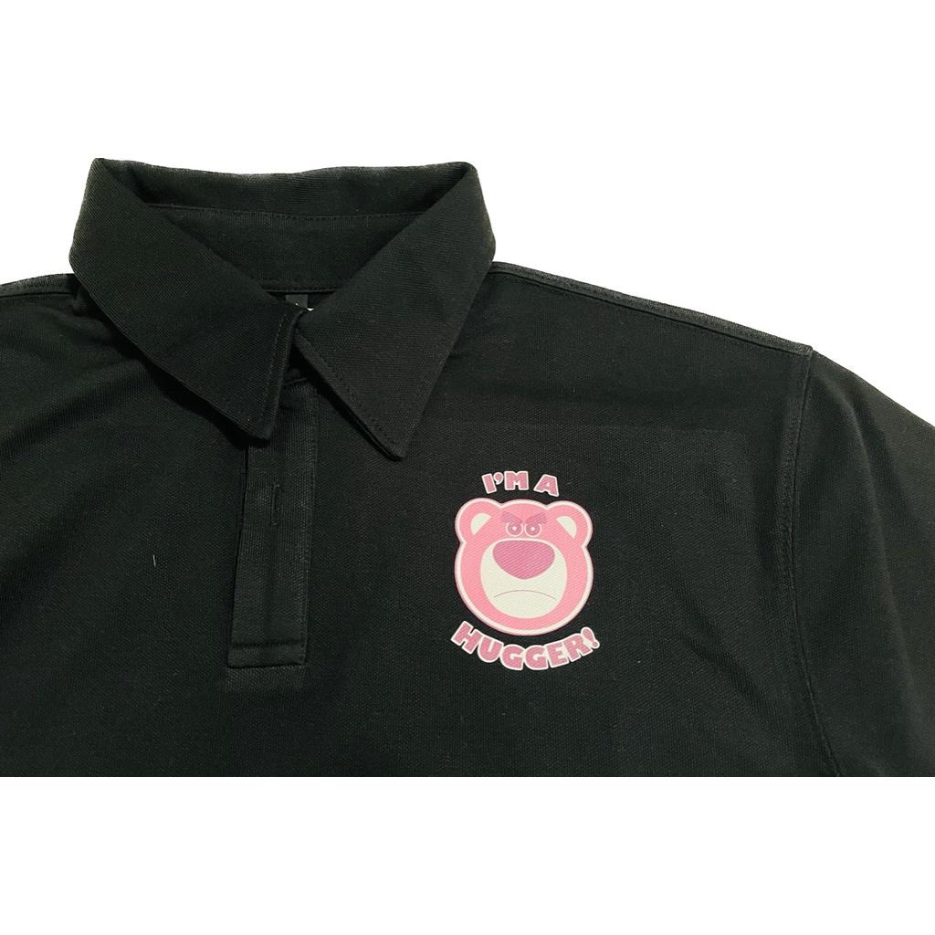 Áo thun polo gấu dâu Soul Lotso Hugger, Áo thun có cổ unisex nam nữ oversized tay lỡ form rộng streetwear